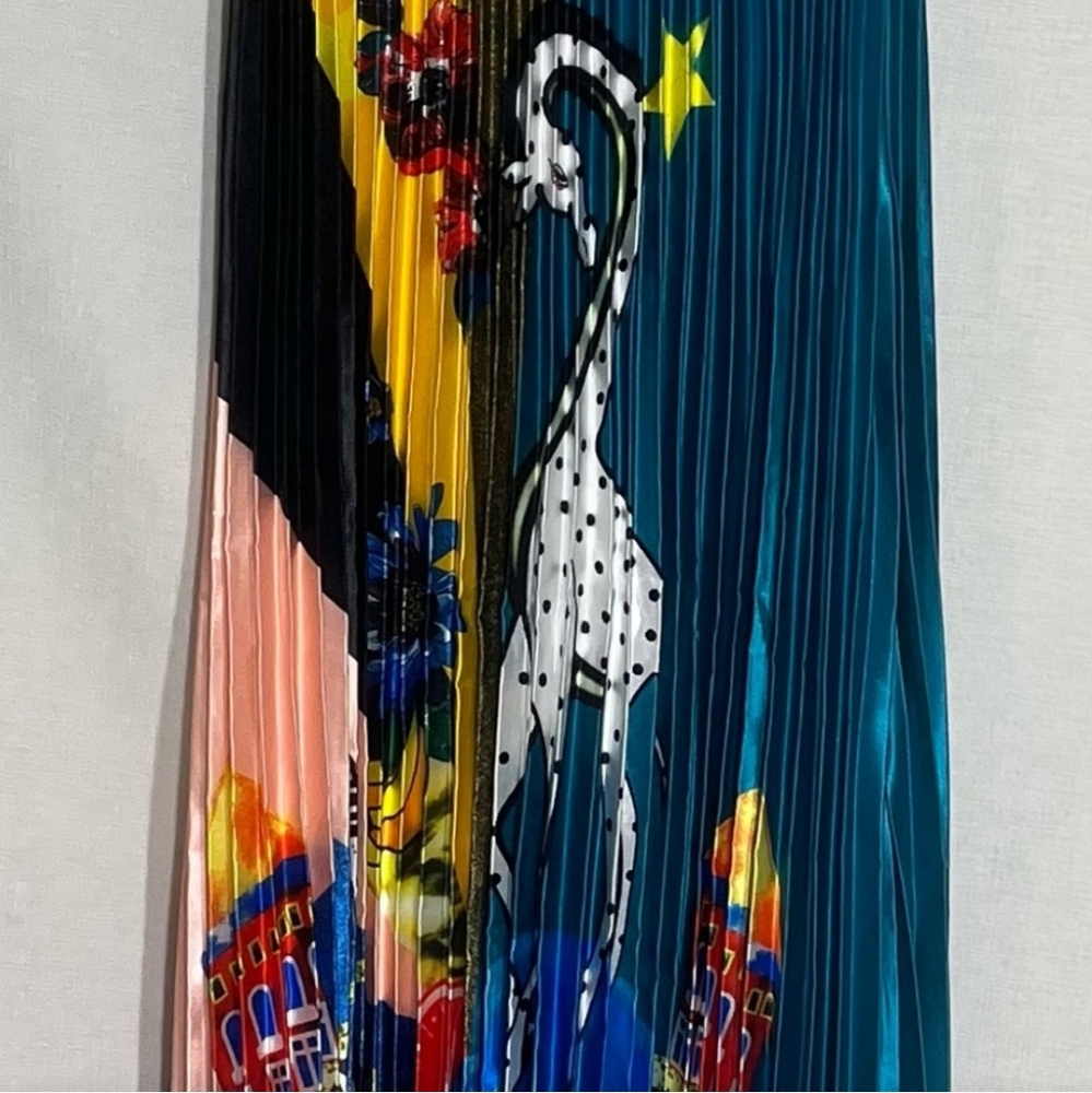 Unique Fan Pleated Maxi Skirt - Picture 6 of 6
